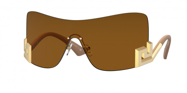 Versace VE2240 Sunglasses, 100263 BRONZE (CLEAR)