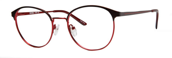 Scott & Zelda SZ7476 Eyeglasses, Matte Black/Red