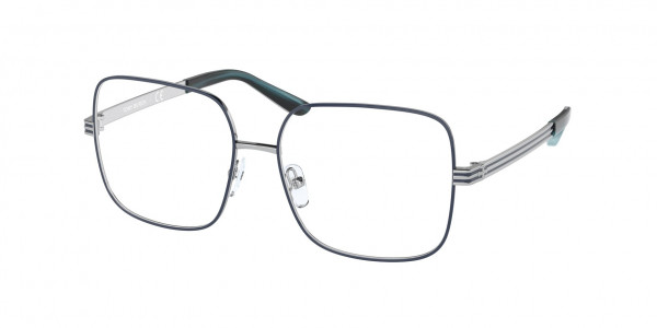 Tory Burch TY1070 Eyeglasses, 3315 NAVY ENAMEL/SHINY SILVER (BLUE)