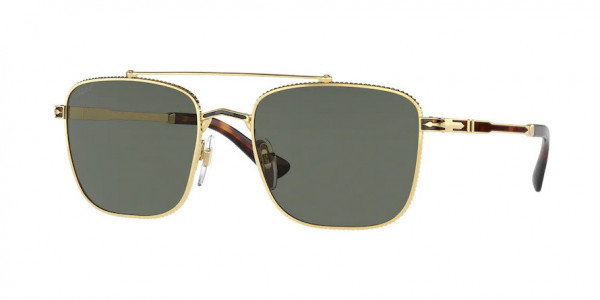 Persol PO2487S Sunglasses, 110958 GOLD/HAVANA POLAR GREEN (GOLD)