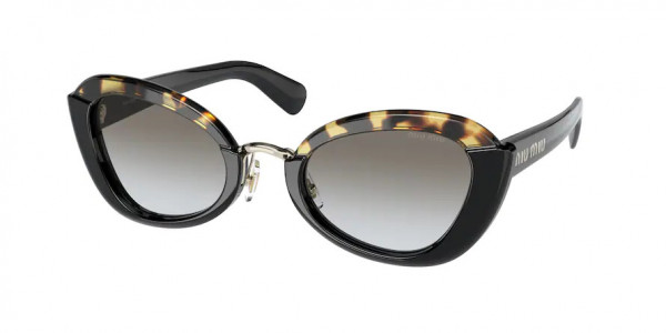 Miu Miu MU 05WS Sunglasses, 3890A7 BLACK GREY GRADIENT (BLACK)