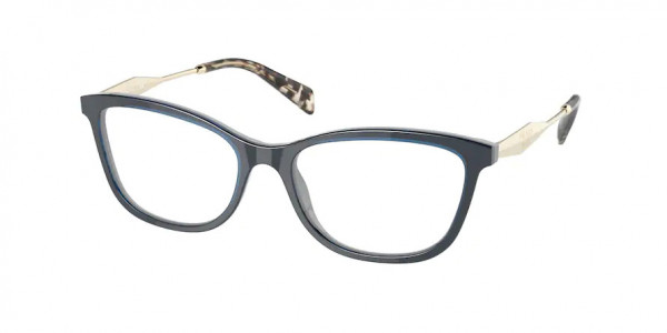 Prada PR 02YV Eyeglasses, 08Y1O1 FIORDALISO/CRYSTAL (BLUE)