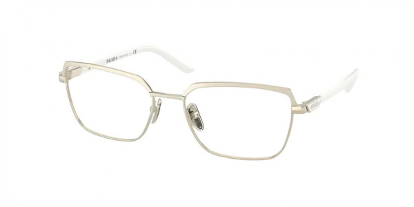 Prada PR 56YV Eyeglasses, ZVN1O1 ORO PALLIDO OPACO/ORO PALLIDO (GOLD)