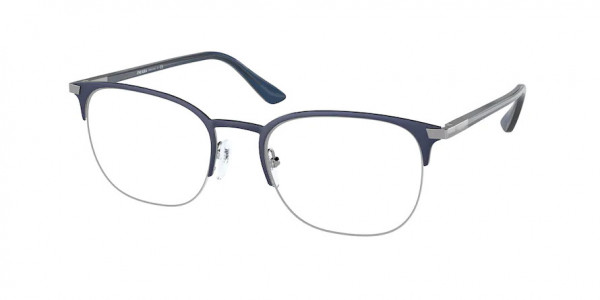 Prada PR 57YV Eyeglasses, 02N1O1 MATTE BLUE (BLUE)