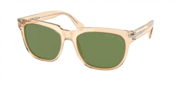 Prada PR 04YS Sunglasses, 01N08C TRASPARENT BROWN POLAR GREEN (BROWN)