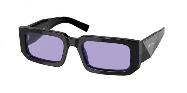Prada PR 06YS Sunglasses, 02Z01O BLACK/BLUE VIOLET (BLACK)