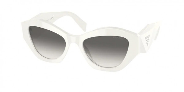 Prada PR 07YS Sunglasses, 142130 WHITE GREY GRADIENT (WHITE)