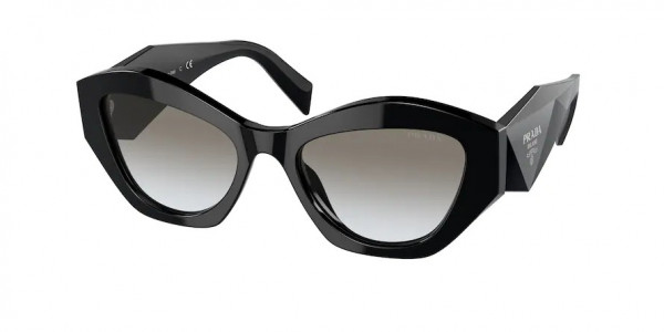 Prada PR 07YS Sunglasses, 1AB0A7 BLACK GREY GRADIENT (BLACK)