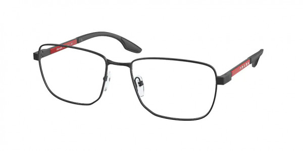 Prada Linea Rossa PS 50OV Eyeglasses, DG01O1 BLACK RUBBER (BLACK)