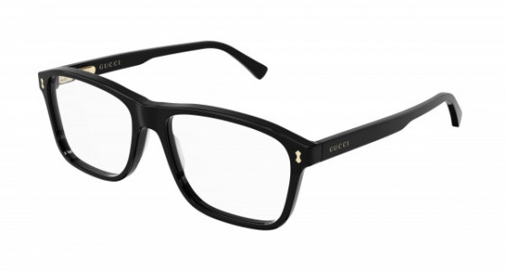 Gucci GG1045O Eyeglasses, 001 - BLACK with TRANSPARENT lenses