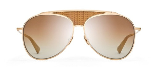 Christian Roth FUNKER Sunglasses, WHITE GOLD