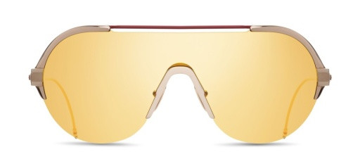 Thom Browne TB-811 Sunglasses, WHITE GOLD/RED