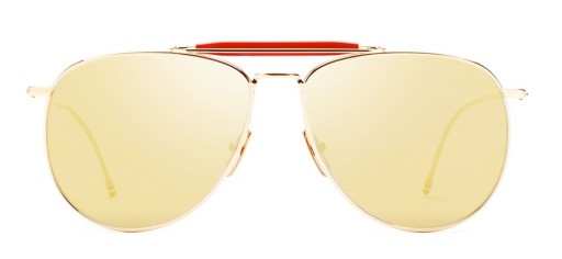 Thom Browne TB-015-LTD Sunglasses, GOLD