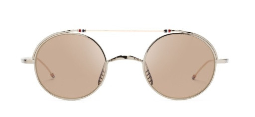 Thom Browne TB-910 Sunglasses, WHITE/SILVER