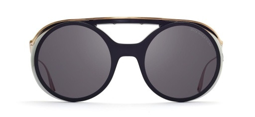 DITA NACHT-ONE Sunglasses, BLACK/WHITE GOLD