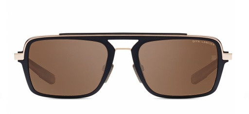 DITA LSA-404 Sunglasses, MATTE BLACK/WHITE GOLD