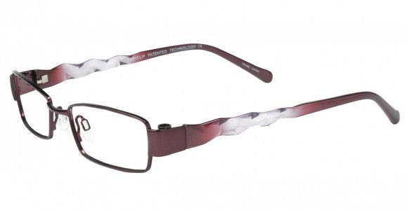 EasyClip S2505 Eyeglasses, CHERRY/RAISIN AND LILAC