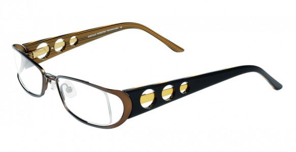 EasyClip Q4091 Eyeglasses, CHOCOLAT