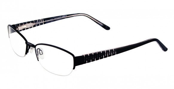 EasyClip Q4093 Eyeglasses, BLACK/CLEAR AND BLACK