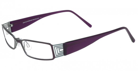 EasyClip Q4085 Eyeglasses, SHINY VIOLET/CRYSTAL VIOLET