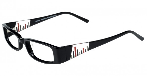 EasyClip Q4094 Eyeglasses, BLACK/BLACK AND CLEAR