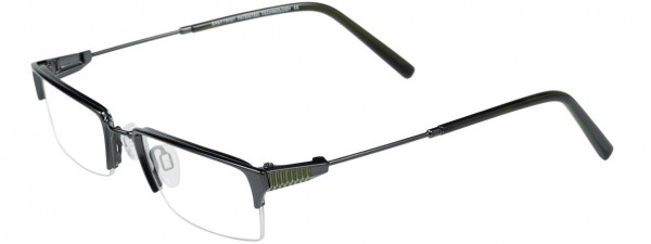 EasyTwist ET858 Eyeglasses, ONYX/ONYX AND OLIVE