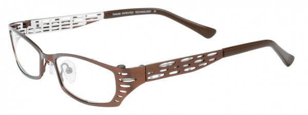 Takumi T9739 Eyeglasses, CHOCOLATE/CHOCOLATE AND WHITE