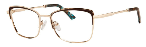 Scott & Zelda SZ7474 Eyeglasses, Brown/Gold