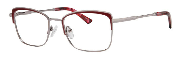 Scott & Zelda SZ7474 Eyeglasses, Burgundy/Silver