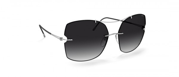 Silhouette Rimless Shades 8183 Sunglasses, 7000 Classic Grey Gradient