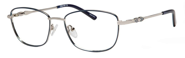 Joan Collins JC9877 Eyeglasses, Silver/Blue