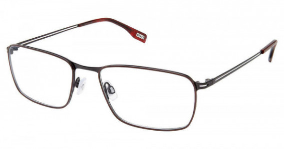 Evatik E-9227 Eyeglasses, S206-BURGUNDY BLACK