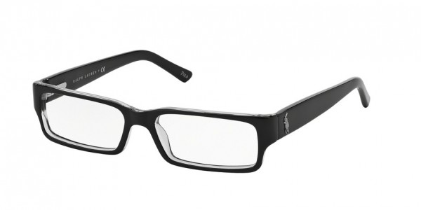 Polo PH2039 Eyeglasses, 5011 TOP BLACK/CRYSTAL (BROWN)