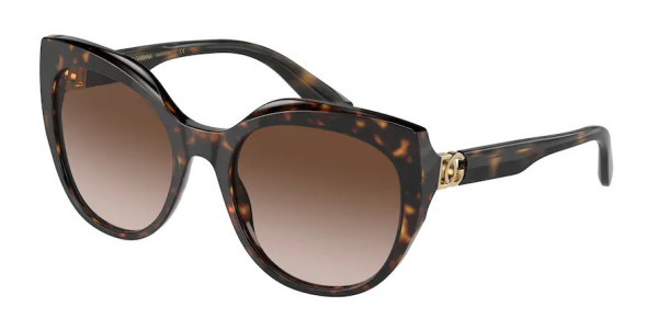 Dolce & Gabbana DG4392F Sunglasses, 502/13 HAVANA GRADIENT BROWN (TORTOISE)