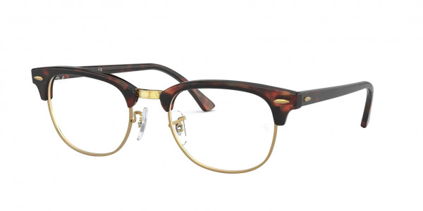 Ray-Ban Optical RX5154 CLUBMASTER Eyeglasses, 8058 CLUBMASTER MOCK TORTOISE (BROWN)