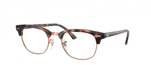 Ray-Ban Optical RX5154 CLUBMASTER Eyeglasses, 8118 CLUBMASTER PINK HAVANA (TORTOISE)
