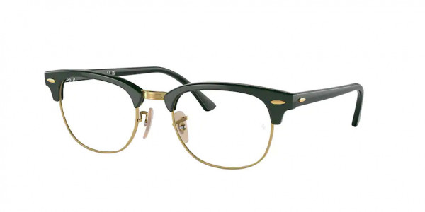 Ray-Ban Optical RX5154 CLUBMASTER Eyeglasses, 8233 CLUBMASTER GREEN ON ARISTA (GREEN)