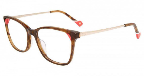 Yalea VYA009 Eyeglasses, BROWN (0XAP)