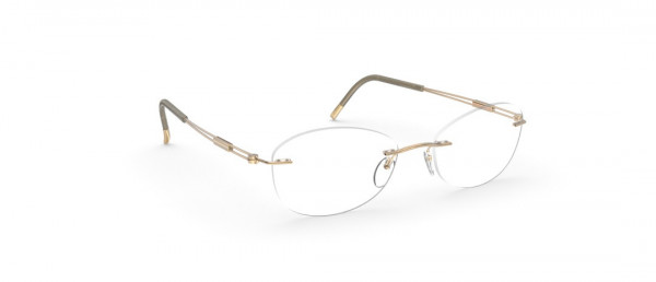 Silhouette TNG Crystals FE Eyeglasses, 7520 Crystal Gold