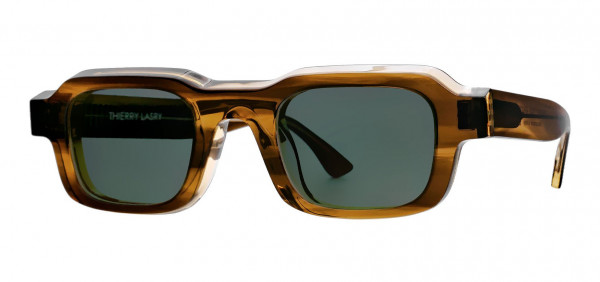 Thierry Lasry FLEXXXY Sunglasses, Brown & Champagne Pattern