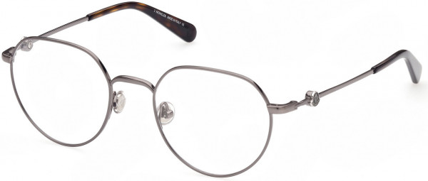Moncler ML5147 Eyeglasses, 008 - Shiny Gunmetal
