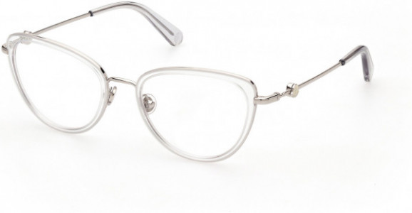 Moncler ML5148 Eyeglasses, 016 - Shiny Palladium