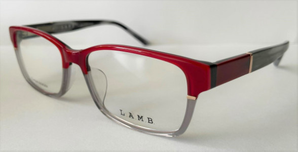 L.A.M.B. LAUF089 Eyeglasses, Red / Gray (RED)