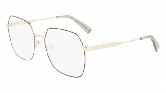Longchamp LO2148 Eyeglasses, (728) GOLD/BLACK