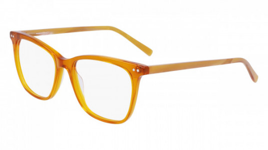 Marchon M-5507 Eyeglasses, (218) AMBER CRYSTAL/HORN