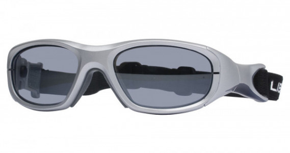 Liberty Sport Morpheus III Sports Eyewear, 3 Satin Silver/Navy Blue Stripe (Clear With Silver Flash Mirror)
