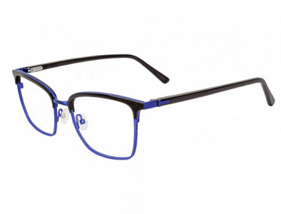 Club Level Designs CLD9331 Eyeglasses, C-2 Black/ Blue