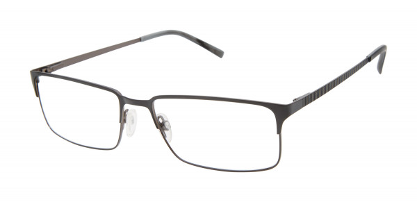 Geoffrey Beene G471 Eyeglasses, Black/Dark Gunmetal (BLK)