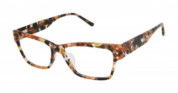 L.A.M.B. LAUF097 Eyeglasses, Multicolor Blush/Black (MUL)