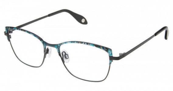 Fysh UK F-3686 Eyeglasses, M204-TURQUOISE BLACK